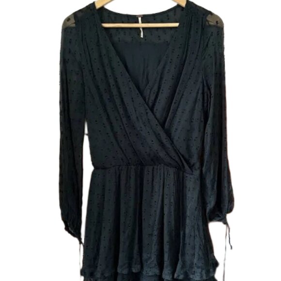 Free People Long Sleeve Dress - Navy - Picture 2 of 3